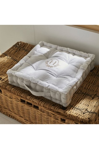 Coussin de sol Berenice - Beige - 40 x 40 x 10 cm