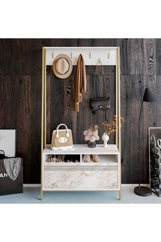 Meuble d'entrée Devin - 94 x 180 x 25,3 cm