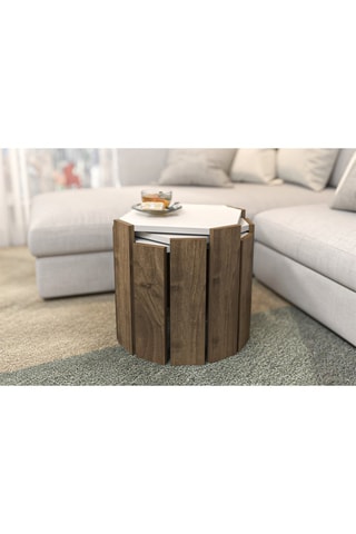 3 tables gigognes Lori - 44,5 x 41 x 44,5 cm