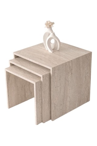 3 tables gigognes - 50 x 50 x 50/45 x 45 x 45/40 x 40 x 40 cm