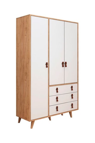 Armoire 3 portes et 3 tiroirs - 120 x 187 x 52 cm