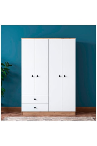 Armoire 4 portes - 120 x 42,5 x 170 cm