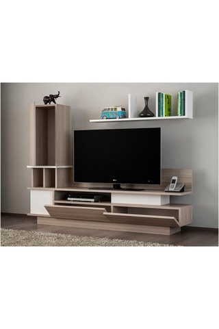 Meuble TV avec étagère Como - 149 x 171 x 31 cm