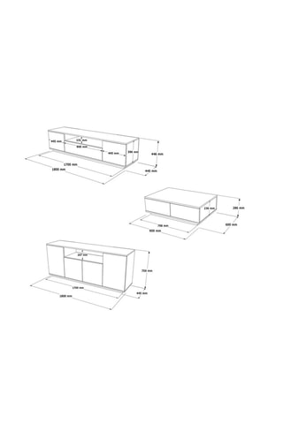 Ensemble de salon Fr18 - 3 pièces