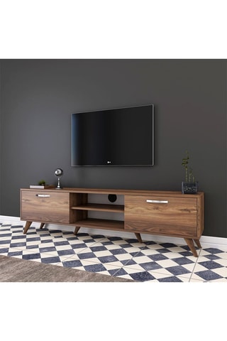 Meuble TV 2 abattants - 180 x 48,6 x 35 cm