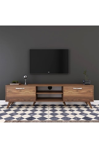 Meuble TV 2 abattants - 180 x 48,6 x 35 cm