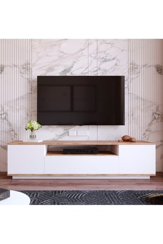 Meuble TV 3 tiroirs - 180 x 44,6 x 44,5 cm