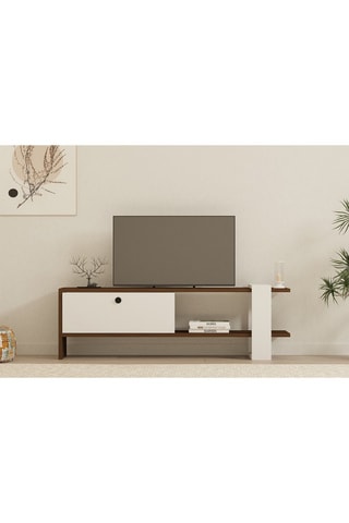 Meuble TV 1 abattant Gaye - 120 x 36,8 x 25 cm