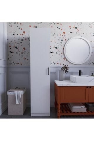 Colonne salle de bain 1 porte Yaman - 40 x 182 x 47 cm