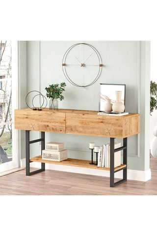 Console 2 abattants - 138 x 75,7 x 43 cm