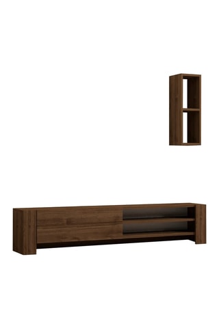 Meuble TV et étagère murale Naz - 2 pièces