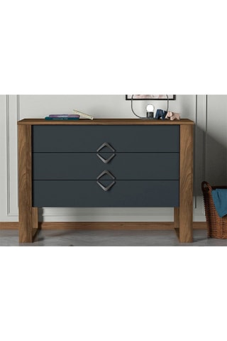 Commode 3 tiroirs - 110 x 76 x 44,8 cm