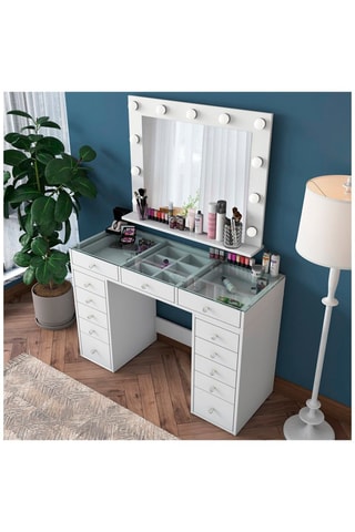 Coiffeuse en sapin - 120 x 79,8 x 44,5 cm