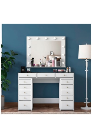 Coiffeuse en sapin - 120 x 79,8 x 44,5 cm