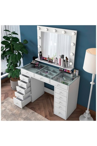 Coiffeuse en sapin - 120 x 79,8 x 44,5 cm