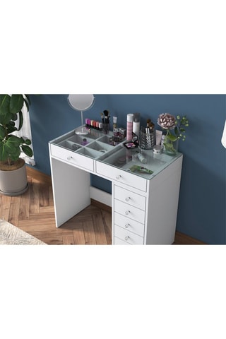 Coiffeuse 7 tiroirs BJ107 - 90 x 79,8 x 44,5 cm