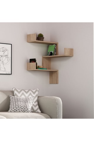 Etagère murale 3 niveaux Luksa - 60 x 60 x 90 cm