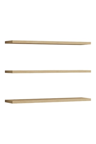 3 étagères murales - 60 x 1,8 x 14,5 cm