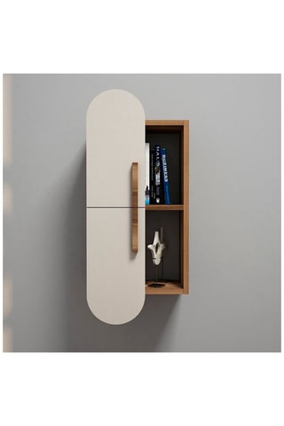 Etagère murale 2 niveaux Rose - 35 x 60 x 22 cm