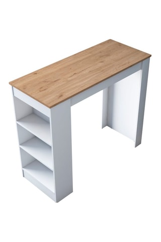 Table haute avec étagère - 120 x 100 x 50 cm
