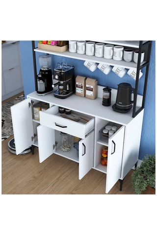 Buffet de cuisine 4 portes JE130 - 120 x 183,6 x 40 cm