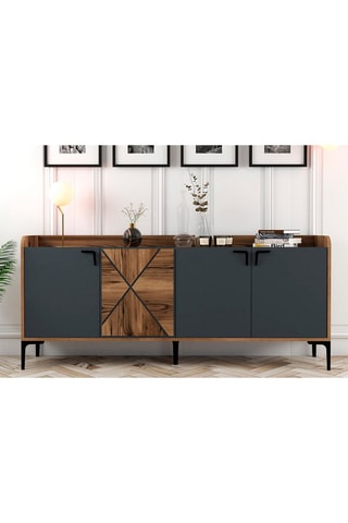 Buffet 4 portes - 180 x 35 x 78 cm