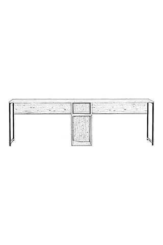 Bureau double Ikili Calisma Masasi L196 - 240 x 60 x 74 cm