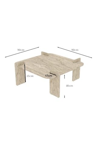 Table basse - 90 x 40 x 90 cm