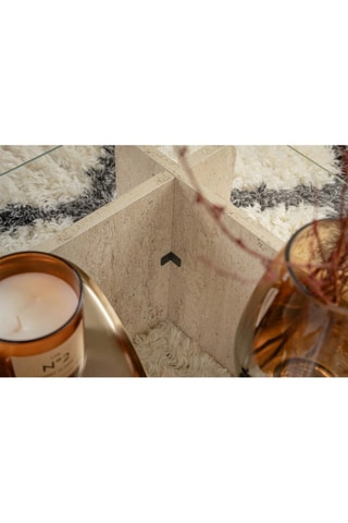 Table basse en verre Flavio - 105 x 30 x 65 cm