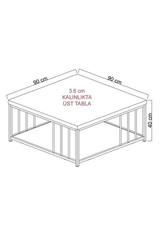 Table basse Zenn - 90 x 60 x 40 cm