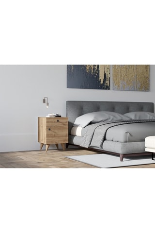 Table de chevet 1 porte Pila - 40 x 60 x 43,8 cm