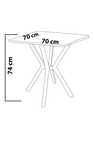 Ensemble de salle à manger - 70 x 74 x 70 cm