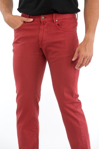 Broek Slim Fit - Rood - Incotex