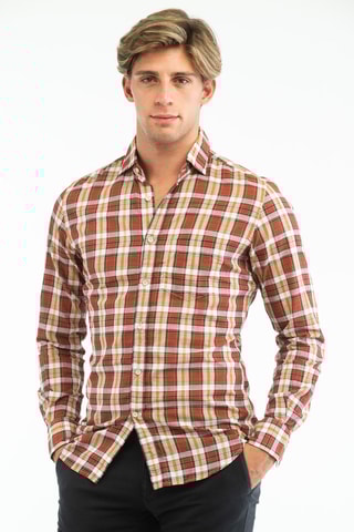 Chemise slim - Rouge - Glanshirt