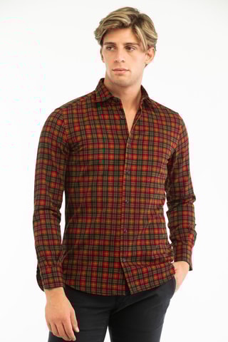 Chemise regular - Rouge - Glanshirt