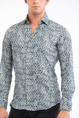 Chemise slim - Bleu foncé - Glanshirt
