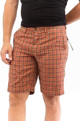 Linnen Bermuda Regular - Rood - Incotex