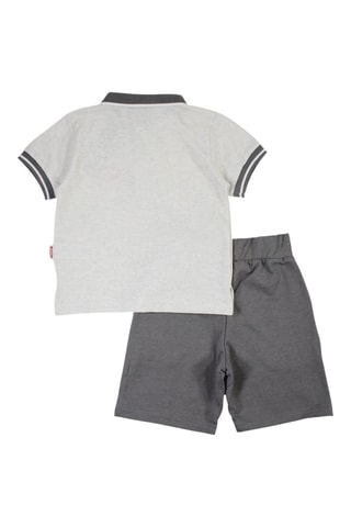 Polo y short - Gris