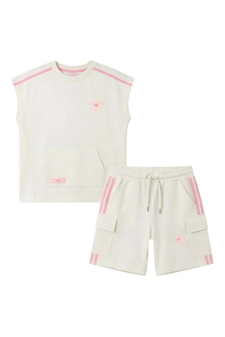 Camiseta y short - Beige