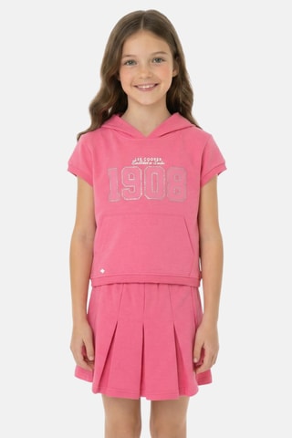 Camiseta y falda pantalón - Fucsia