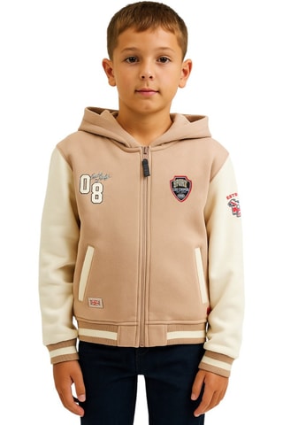 Chaqueta con capucha - Beige