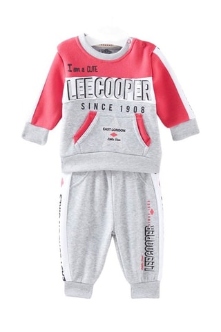 Chándal de bebé - Gris y rojo