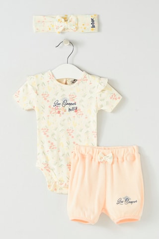 Conjunto de 3 piezas - Blanco y naranja - Lee Cooper - Blanco y naranja