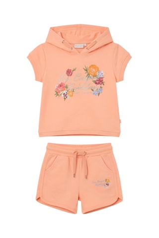 Sudadera con capucha y short - Rosa