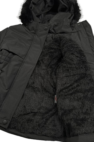 Parka con capucha  - Negro