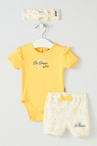 Conjunto de 3 piezas - Amarillo y blanco - Lee Cooper - Blanco y amarillo