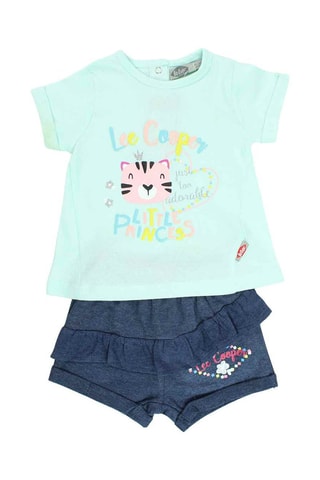 Camiseta y short ­- Azul  - Lee Cooper - Azul