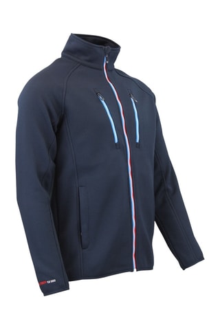 Jasje Softshell Carision - Marineblauw - Rood en blauw