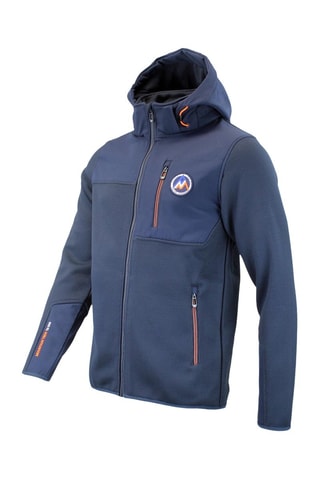 Jasje Softshell Carhood - Marineblauw - Blauw en oranje