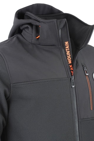 Jasje Softshell Carhood - Zwart - Zwart en oranje